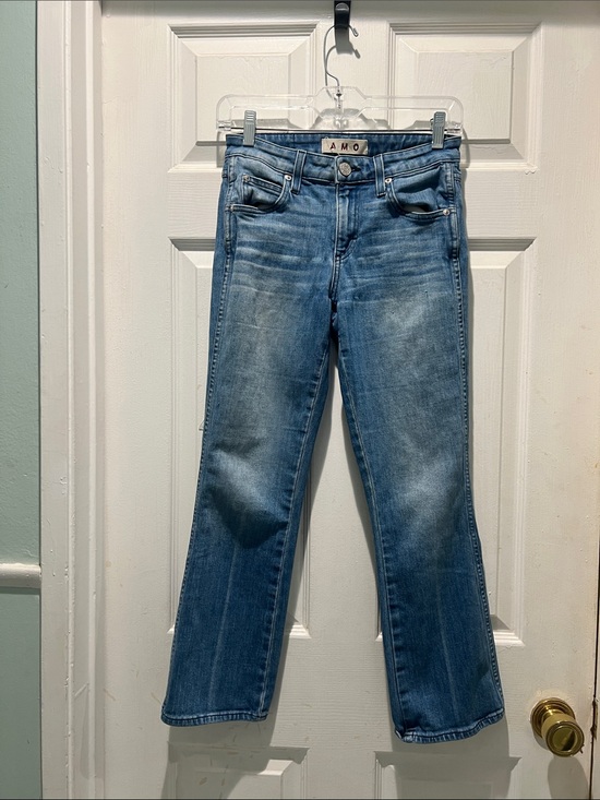 AMO Denim - AMO by Anthropology Medium Blue Straight Leg Jeans